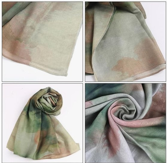 Emerald Watercolour Hijab