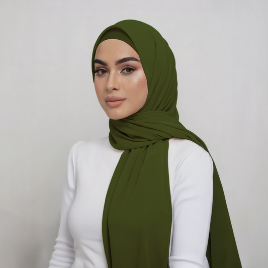 Matching Hijab Sets -  Dark Green