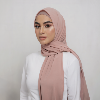 Matching Hijab Sets -  Dusty Rose