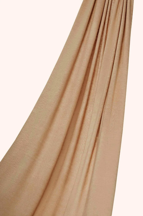 Bamboo Jersey Hijab - Camel Jersey Hijab