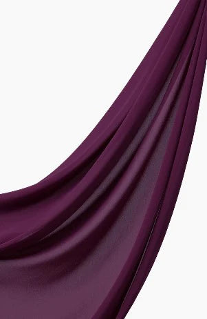 Perfect Chiffon Hijab - Plum Color Hijab | Hia Hijab