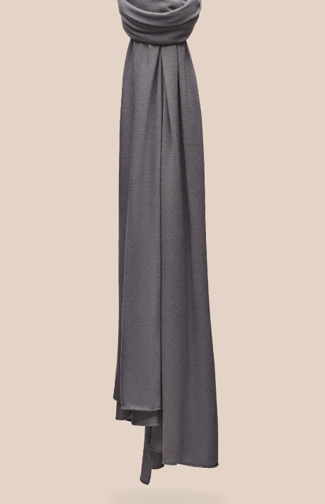 Soft Jersey Hijab - Graphite Jersey Hijab